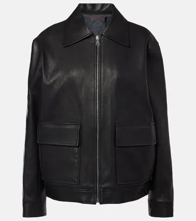 Stouls Arthur Leather Jacket In Black