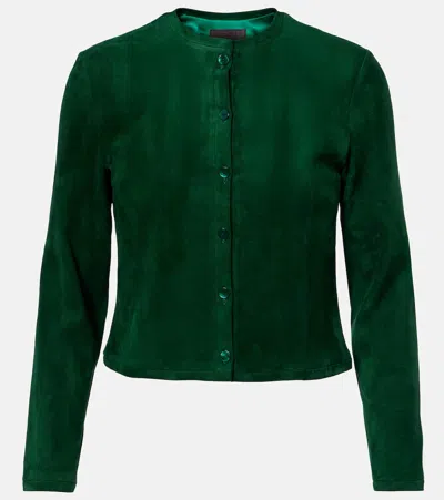 Stouls Astrid Suede Shirt In Green