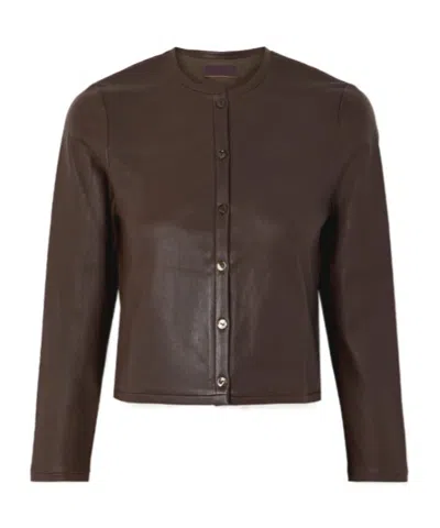 Stouls Astrid Suede Short Cardigan In Black