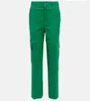 Stouls Axel Leather Cargo Pants In Mint