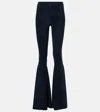 Stouls Cherilyn Suede Flared Pants In Blue