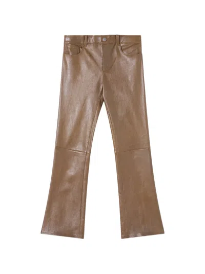 Stouls Dean 22 Leather Trousers In Brown