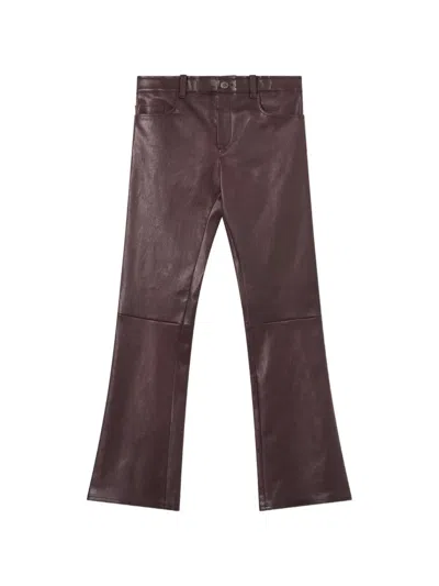 Stouls Dean 22 Leather Trousers In Red