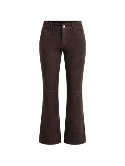 Stouls Dean Suede Trousers In Brown