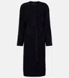 Stouls Dietrich Suede Coat In Black