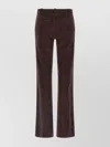 Stouls Flared Leg Trousers Belt Loops In Brown