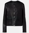Stouls Gabrielle Leather Jacket In Black