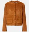 Stouls Gabrielle Suede Jacket In Brown