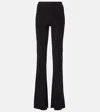 Stouls Kam 24 Suede Flared Pants In Black