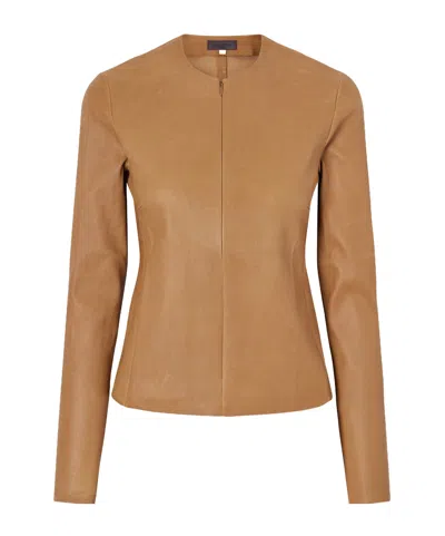 Stouls Imany Leather Top In Brown