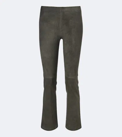 Stouls Jp Twenty Leather Leggings In Gray