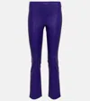 Stouls Jp Twenty Slim Leather Pants In Purple