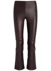 Stouls Jp Twenty Stretch-leather Trousers In Brown