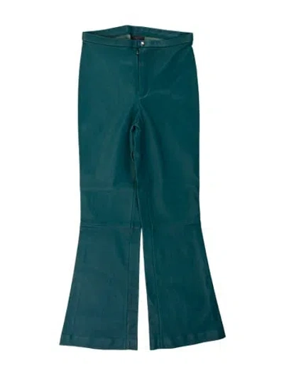 Pre-owned Stouls Lamb Leather Flared Pants In Multi