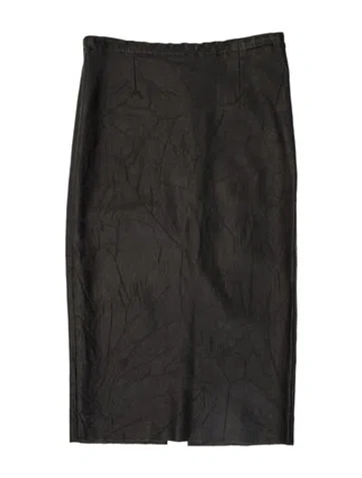 Pre-owned Stouls Lamb Leather Knee-length Skirt In Multi