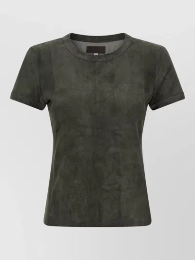 Stouls Lamb Leather  05 Suede Short-sleeve T-shirt