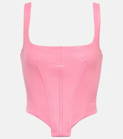 Stouls Leather Bustier In Aura
