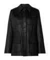 Stouls Leather Jacket In Black