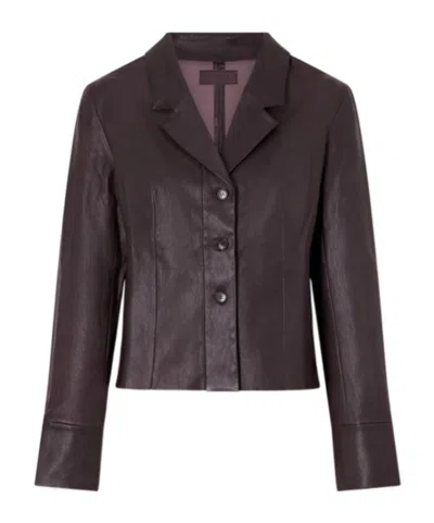 Stouls Giorgio Leather Jacket In Brown
