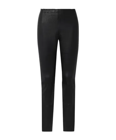 Stouls Leather Skinny Pants In Black