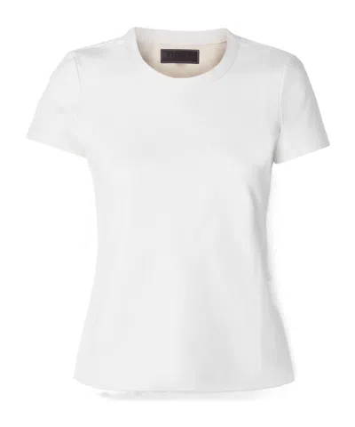 Stouls Iconic Leather T-shirt In White