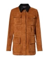 Stouls Leon Suede Jacket In Brown