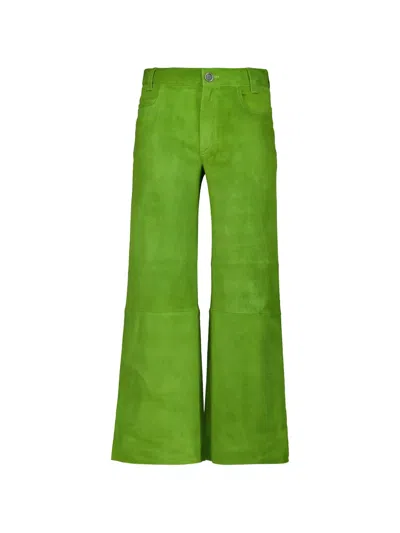 Stouls Lilou Suede Trousers In Green