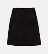 Stouls Lucie Suede Miniskirt In Black