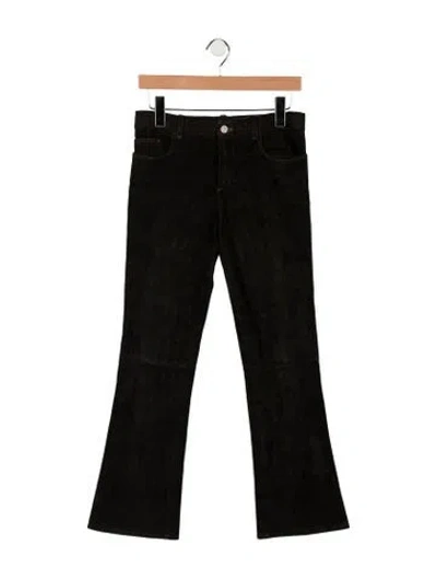 Pre-owned Stouls Mid-rise Flared Jeans In Brown