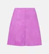 Stouls Mila Suede Miniskirt In Pink