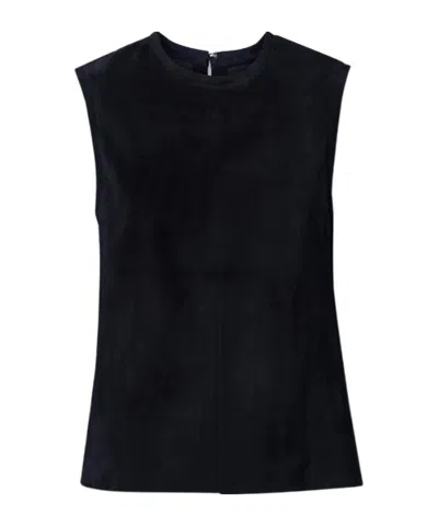 Stouls Miuccia Suede Tank Vest In Black