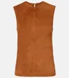 Stouls Miuccia Suede Top In Brown