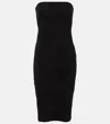 Stouls Monica Suede Midi Dress In Black
