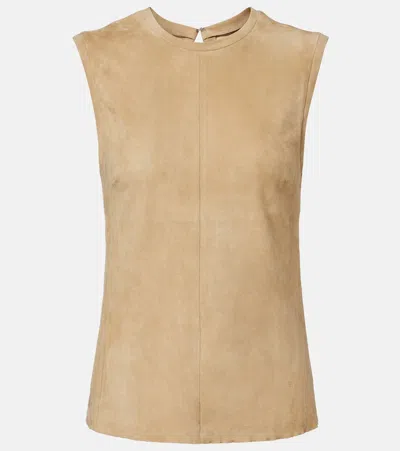 Stouls Muccia Suede Top In Nude
