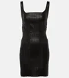Stouls Nino Leather Minidress In Black