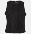 Stouls Pam Suede Top In Black