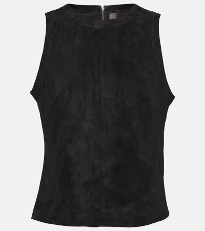 Stouls Pam Suede Top In Black
