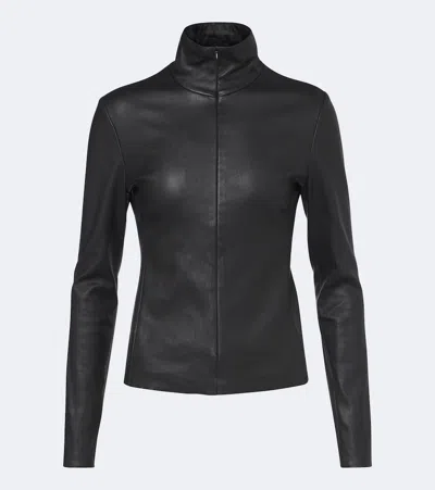Stouls Selene Leather Jacket In Black