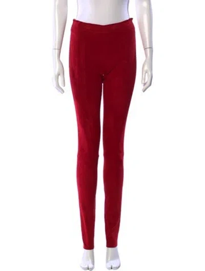 Pre-owned Stouls Skinny Leg Pants In Red