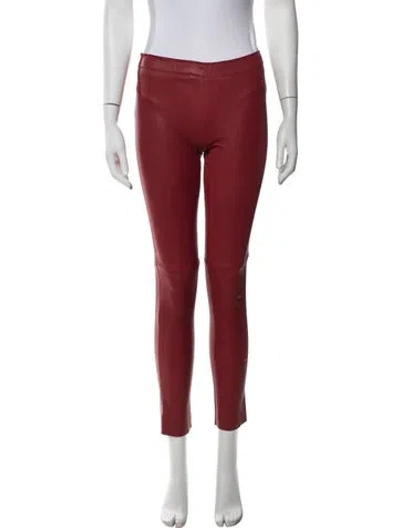 Pre-owned Stouls Skinny Leg Pants In Red