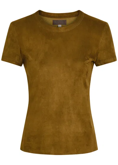 Stouls 05 Suede T-shirt In Brown