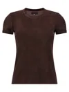 Stouls Fitted Crew Neck Short Sleeve T-shirt In Brown