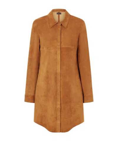 Stouls Geraldine Suede Dress In Brown