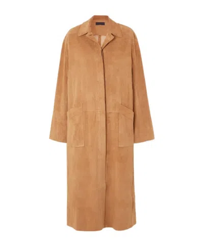 Stouls Suede Jacket In Brown