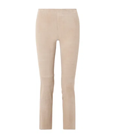 Stouls Suede Leggings In Neutral