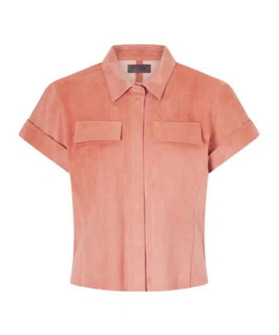 Stouls Suede Shirt In Pink