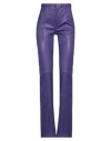 Stouls Woman Pants Purple Size S Lambskin In Purple