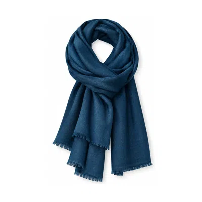 Stovaria Men's Midnight Blue Cashmere Scarf