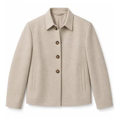 Stovaria Men's Neutrals Himalayan Yak Wool Beige Jacket