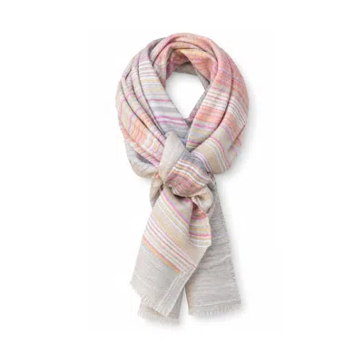 Stovaria Women's Pastel Horizon Cashmere Scarf In Multi
